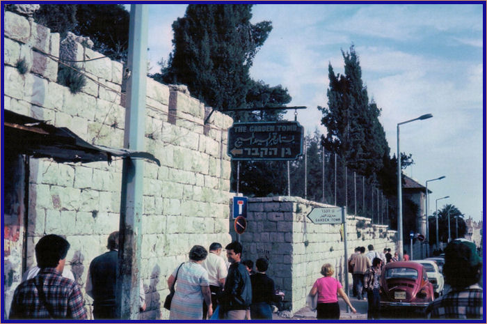 This entranceway leads to the Garden Tomb just outside the Damascus Gate